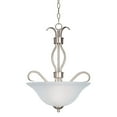 thumbnail image 1 of 10121FTSN Maxim Lighting Basix-3 Light Invert Bowl Pendant in Contemporary style-17 Inches wide by 22.5 inches high-Satin Nickel Finish, 1 of 2