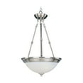 thumbnail image 1 of 5845MRSN Maxim Lighting Essentials- 15 Inch 3 Light Invert Bowl Pendant in  style-Satin Nickel Finish    -Traditional Installation, 1 of 2