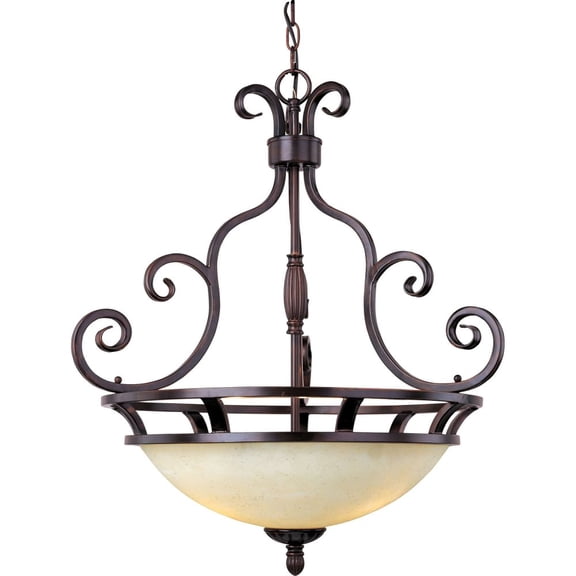 Maxim Lighting - Three Light Pendant - Invert Bowl Pendant - Manor-Three Light