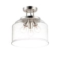 thumbnail image 1 of 12271CDSN Maxim Lighting Acadia - 3 Light Semi-Flush Mount-Satin Nickel Finish, 1 of 5