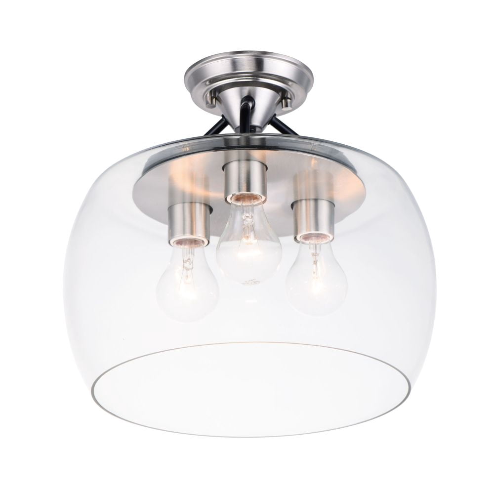 Maxim Lighting - Three Light Semi Flush Mount - Semi-Flush Mount ...
