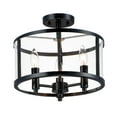 thumbnail image 1 of 25250CLBK Maxim Lighting Sentinel - Three Light Semi-Flush Mount, 1 of 5