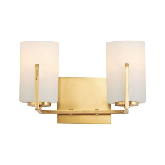 21282SWSBR Maxim Lighting Dart-2 Light Bath Vanity-12.5 Inches wide by 7.75 inches high-Satin Brass Finish
