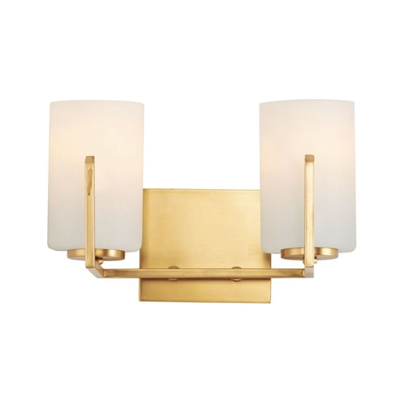 21282SWSBR Maxim Lighting Dart-2 Light Bath Vanity-12.5 Inches wide by 7.75 inches high-Satin Brass Finish