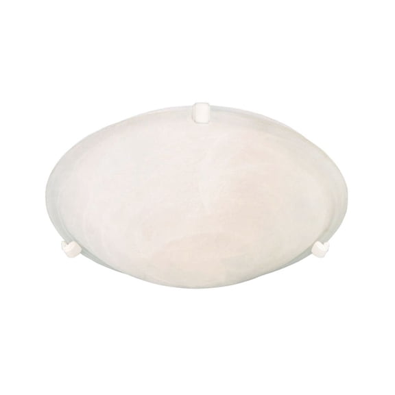 2680MRWT Maxim Lighting Malaga-2 Light Flush Mount in Transitional style-12.5 Inches wide by 4 inches high-White Finish-Marble Glass Color