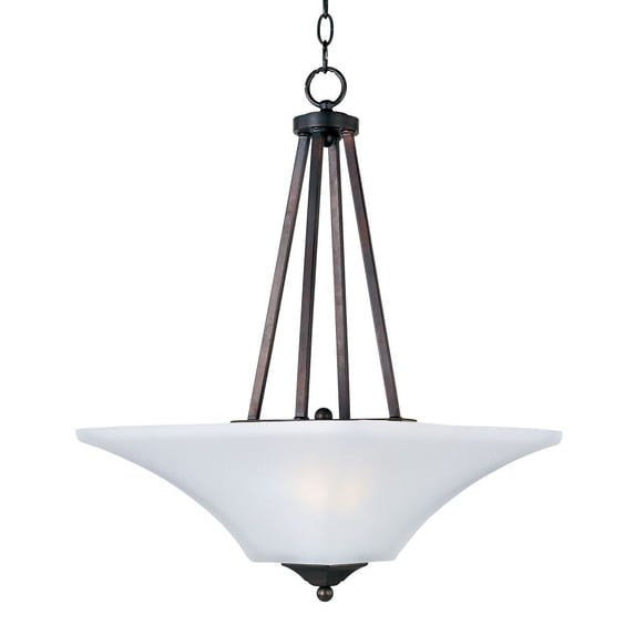 20093FTOI Maxim Lighting Aurora-Two Light Invert Bowl Pendant in Contemporary style-16 Inches wide by 24.5 inches high-Oil Rubbed Bronze Finish
