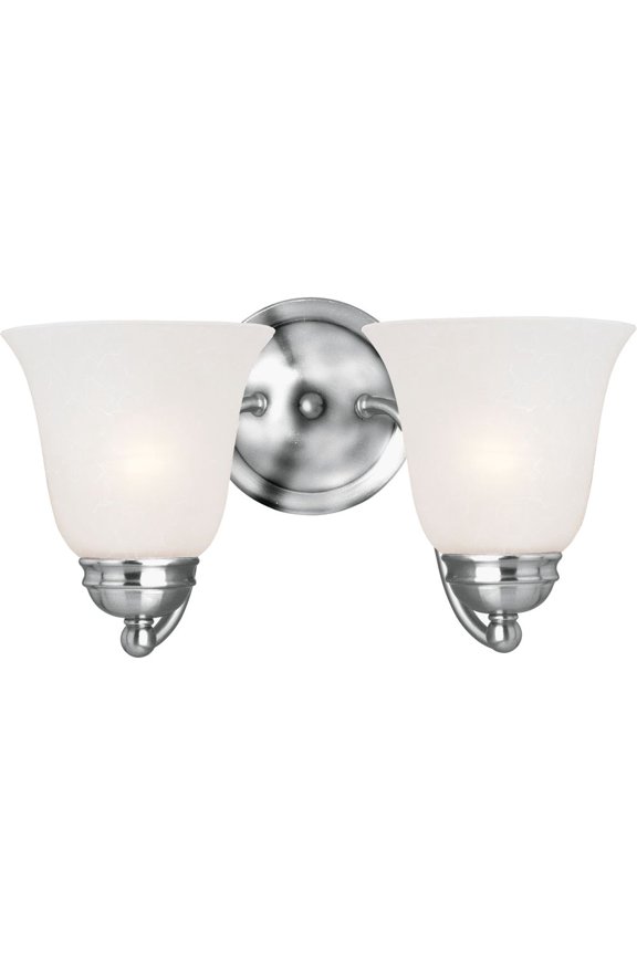 2121FTPC Maxim Lighting Basix-2 Light Wall Sconce in Contemporary style-13.5 Inches wide by 8 inches high-Polished Chrome Finish