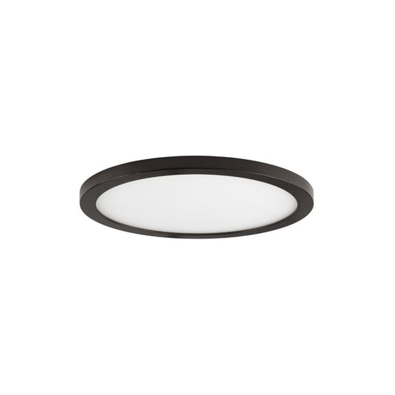58712WTBZ-Maxim Lighting-Wafer - 15W 1 LED Round Flush Mount-0.5 Inches Tall and 7 Inches Wide-Bronze Finish