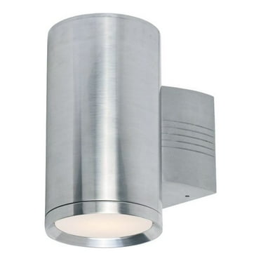 Maxim Lightray One Light 9-Inch Outdoor Wall Light - Brushed Aluminum - 6101AL