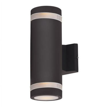 Maxim Lightray Two Light 12-Inch Outdoor Wall Light - Architectural Bronze - 6112ABZ