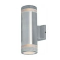 thumbnail image 1 of Maxim Lightray Two Light 12-Inch Outdoor Wall Light - Brushed Aluminum - 6112AL, 1 of 2