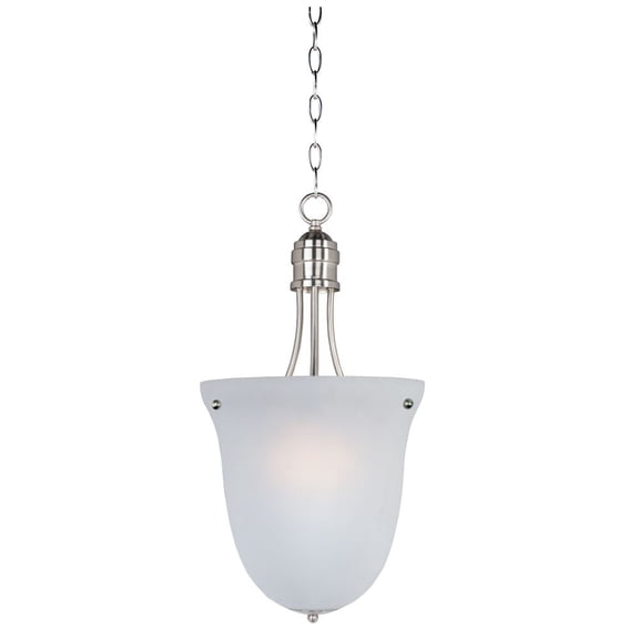 10048FTSN Maxim Lighting Logan-Three Light Pendant in Modern style-12.75 Inches wide by 26 inches high-Satin Nickel Finish -Traditional