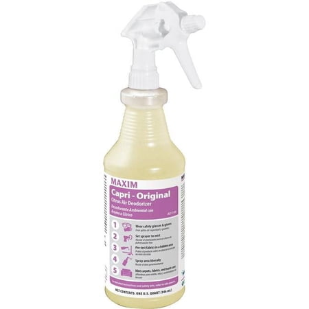 Maxim MLB01090012 Quart Air Citrus Deodorizer, Yellow - Pack of 12