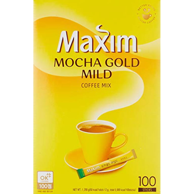 Denelchon, Maxim Mocha Gold Mild Coffee Mix, 12g 100pc, Korean