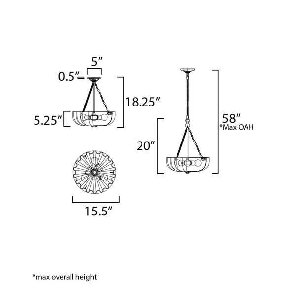 Maxim Msc22652 Pack Of (3) Bundt Rosettes For Gls22652op - Brass