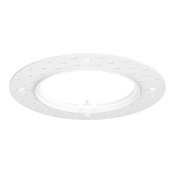 Maxim Msc87663 Crisp Trimless Mud-In Ring - White
