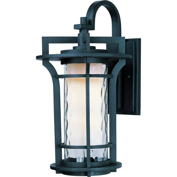 Maxim Oakville One Light 17-Inch Outdoor Wall Light - Black Oxide - 30485WGBO