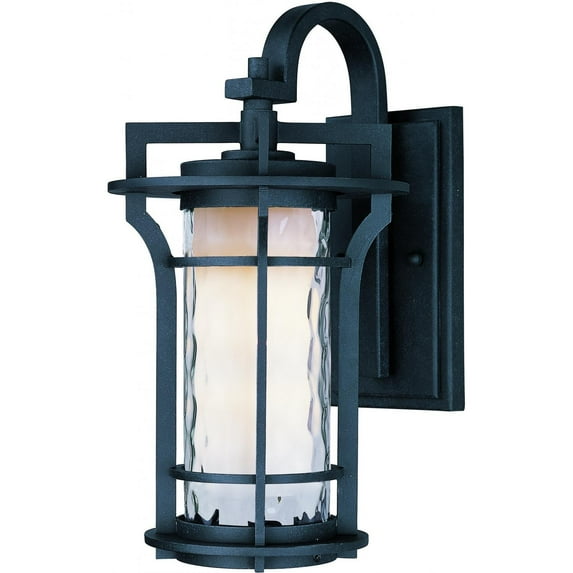 Maxim Oakville One Light 21-Inch Outdoor Wall Light - Black Oxide - 30486WGBO