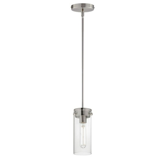 12406CLSN-Maxim Lighting-Pinn - 1 Light Mini Pendant-10 Inches Tall and 5 Inches Wide-Satin Nickel Finish