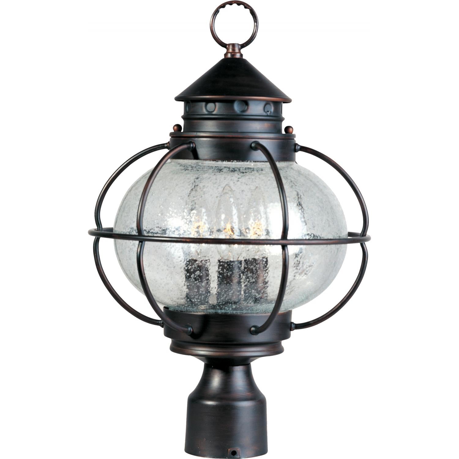 Maxim Portsmouth Three Light 16-Inch Outdoor Post Light - Oil Rubbed Bronze - 30500CDOI