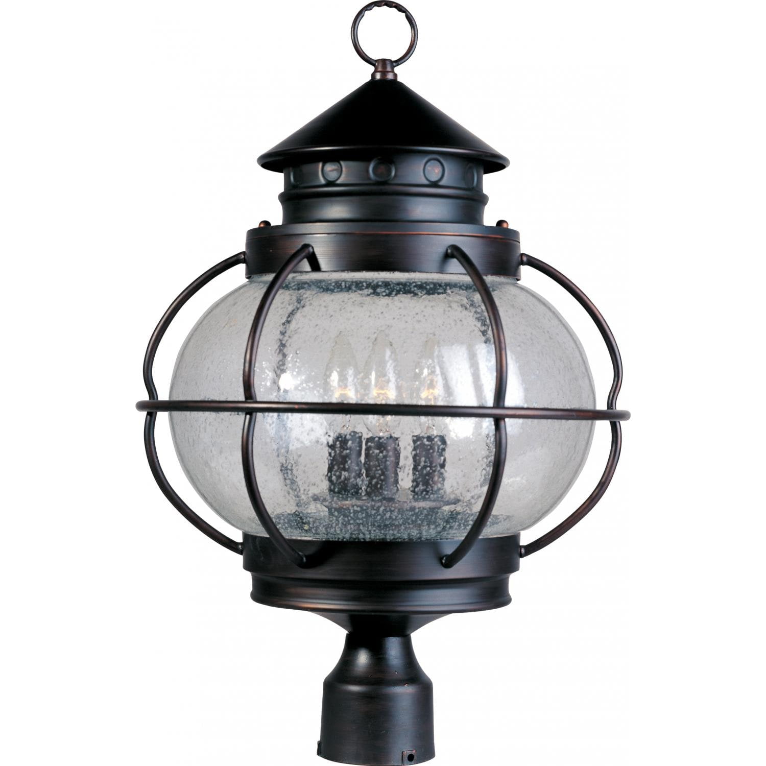 Maxim Portsmouth Three Light 22-Inch Outdoor Post Light - Oil Rubbed Bronze - 30501CDOI