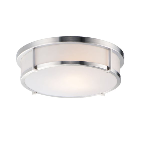 10270WTSN Maxim Lighting Rogue-3 Light Flush Mount-17 Inches wide by 5.25 inches high-Satin Nickel Finish