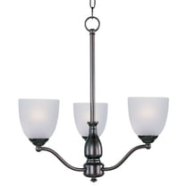 10064FTOI Maxim Lighting Stefan-Three Light Chandelier in Contemporary style-21 Inches wide by 22 inches high-Oil Rubbed Bronze Finish