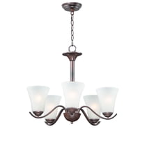 12075FTOI Maxim Lighting Vital-5 Light Chandelier-23 Inches wide by 20 inches high-Oil Rubbed Bronze Finish    -Traditional Installation