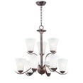 thumbnail image 1 of 12076FTOI Maxim Lighting Vital-9 Light Chandelier-26 Inches wide by 25 inches high-Oil Rubbed Bronze Finish    -Traditional Installation, 1 of 5