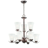 12076FTOI Maxim Lighting Vital-9 Light Chandelier-26 Inches wide by 25 inches high-Oil Rubbed Bronze Finish    -Traditional Installation