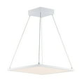 thumbnail image 1 of Maxim Wafer SQ 15"W 1-Light LED Pendant Light Fixture White Finish by, 1 of 5