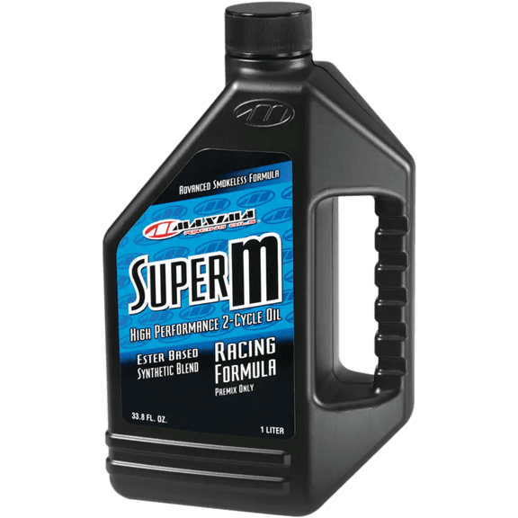 Maxima 20901 Super M 2-Stroke Synthetic Blend Premix Oil - 1 Liter Bottle