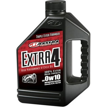 Maxima (30-139128 Extra4 0W-10 Synthetic 4T Motorcycle Engine Oil - 1 Gallon