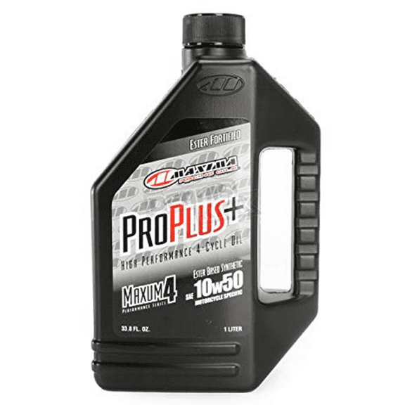 Maxima 30-19901 Pro Plus Full Synthetic Race Grade 4-Stroke Oil - 10W-50 1 Liter