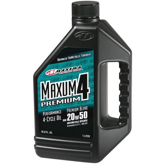 Maxima 35901 Premium 1 L 4-Stroke Engine Oil Premium 20W50, 1 Pack
