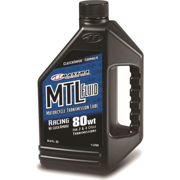 Maxima 41901 MTL-R 80WT Motorcycle Transmission/Clutch Fluid - 1 Liter Bottle
