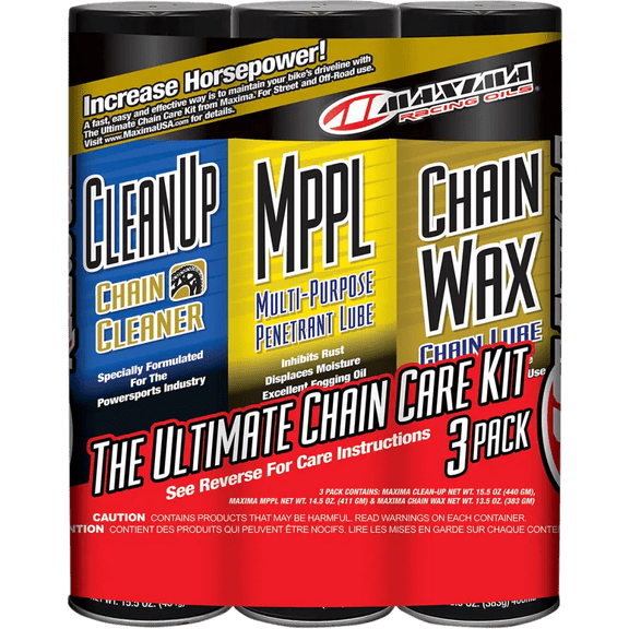 Maxima 70-749203; Ultimate Chain Wax Care Kit 3-Pack