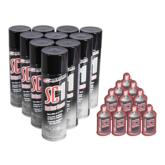 Maxima 78920 SC1 High Gloss Coating 17.2 FL. OZ. 508 mL - NET WT. 12 OZ Cleaner (10-Pack) + Scented Air Freshener (10-Pack)