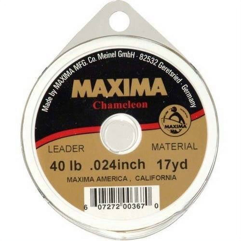 Maxima Material Maxima Chameleon Leader 40lb, 17 yard, .024 inch leader material ...