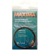 Maxima Fishing Line 9-Feet Knotless Tapered Leaders, Brown and Green, 4X