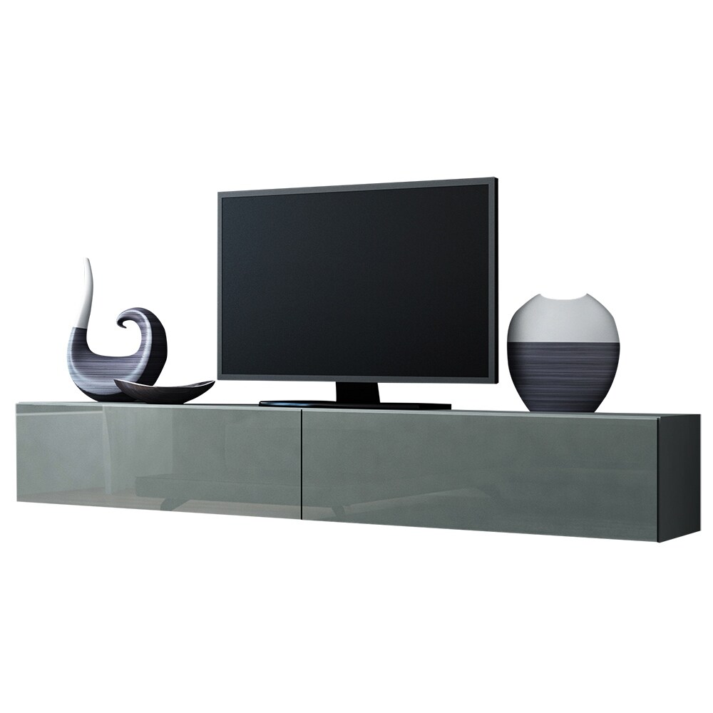 Maxima House VIGO TV Stand Grey Glossy 43 to 60 in