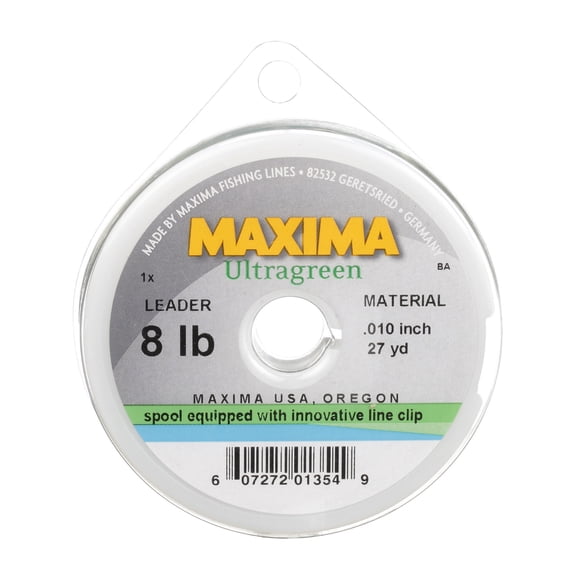 Maxima Mono Fishing Leader Wheel 27 yd Ultragreen 8 lb