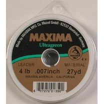 Maxima Ultragreen Monofilament Fishing Leader, 4 lb, 27 yd
