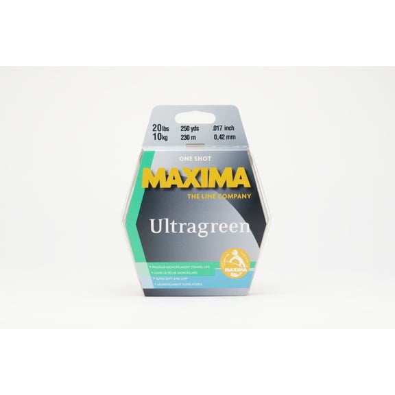 Maxima Oneshot 280 yd Ultragreen Mono Fishing Line 20 lb