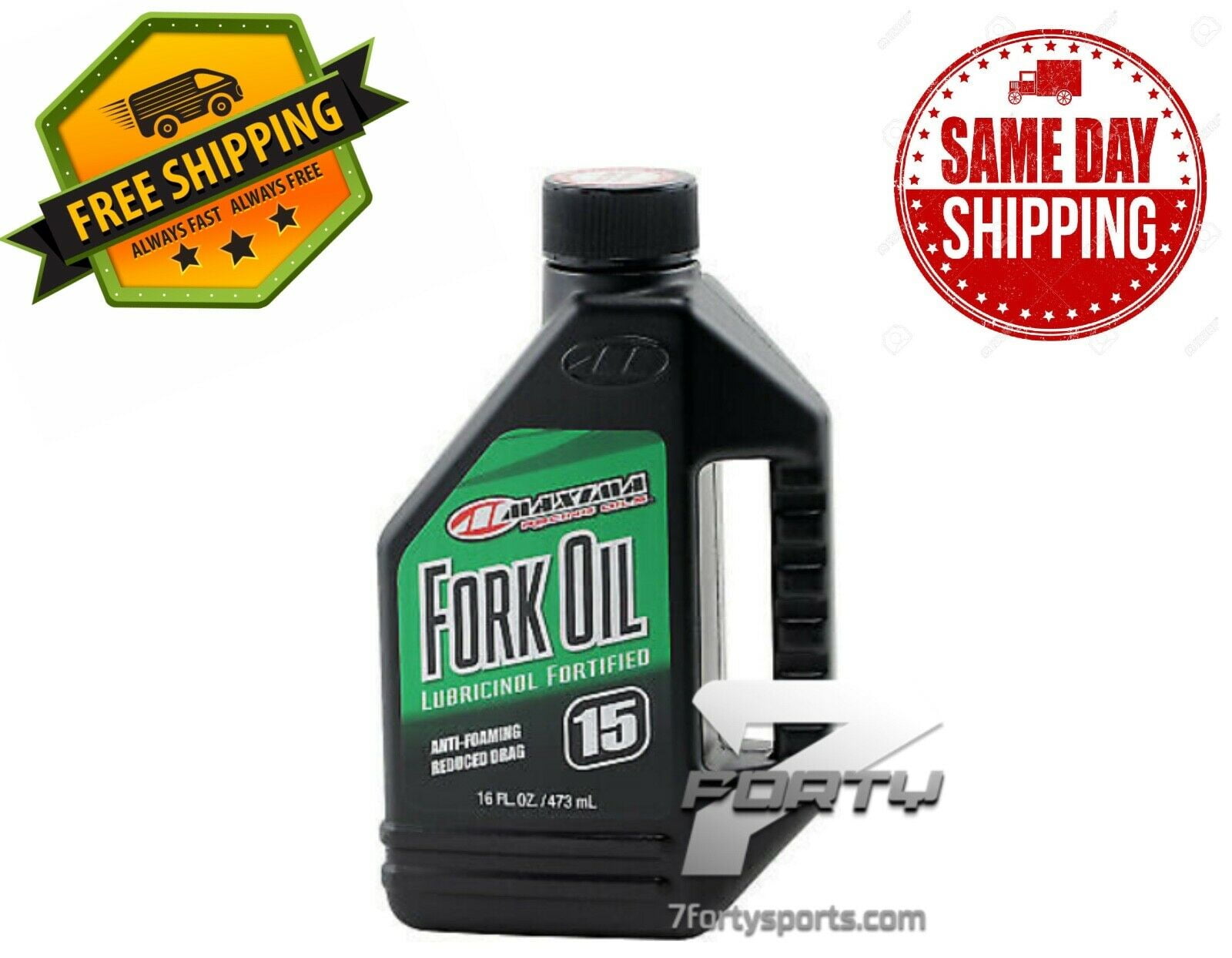 Maxima Racing Oil Motorcycle Suspension Fork Oil 15W | 16 oz