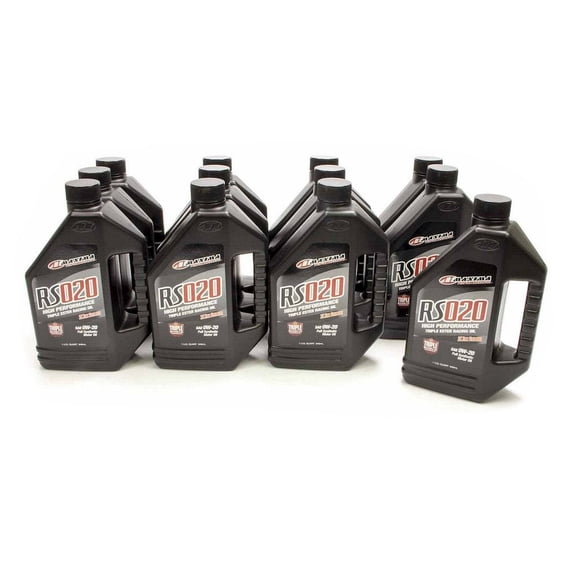 Maxima Racing Oils 0w20 Synthetic Oil Case 12x1 Quart RS020