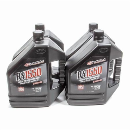Maxima Racing Oils 39-329128 15W-50 Synthetic Oil Case 4 x 1 gal RS1550