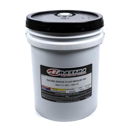 Maxima Racing Oils 58505M 5 gal 7WT Conventional Racing Medium Shock Oil