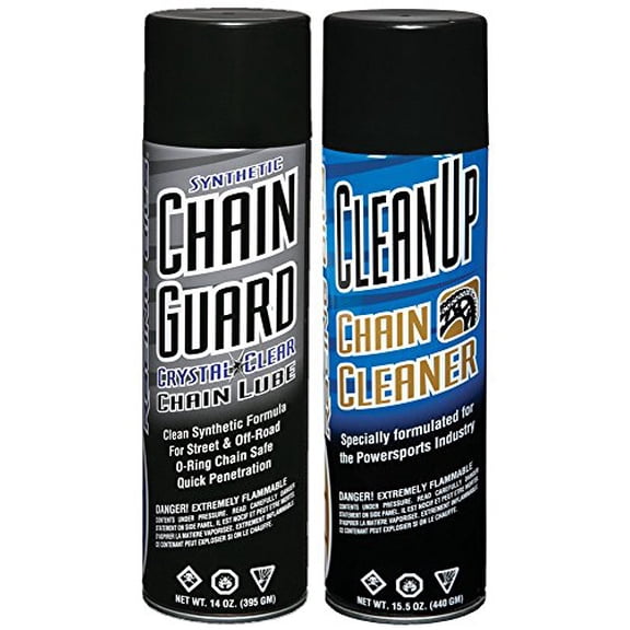 Maxima Racing Oils MA-BCC-GUARD Synthetic Chain Guard Basic Care Aerosol Combo Kit, 29 oz