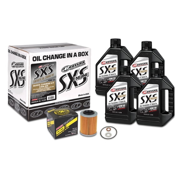 Maxima SXS Can-Am Oil Change Kit 10W-50 Full-Synthetic Maverick X3